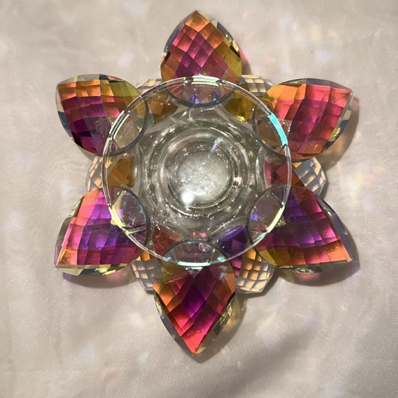 Swarvoski Clear Figurine Candle Holder - Picture 3 of 3